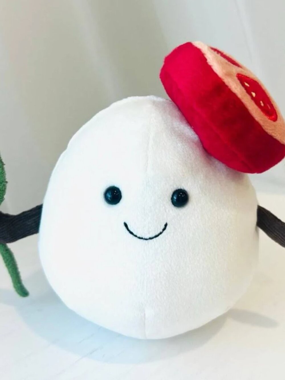 Jellycat Amuseables Mozzarella Cheese Plush Stuffed Toy BNWT 5.5 Inch